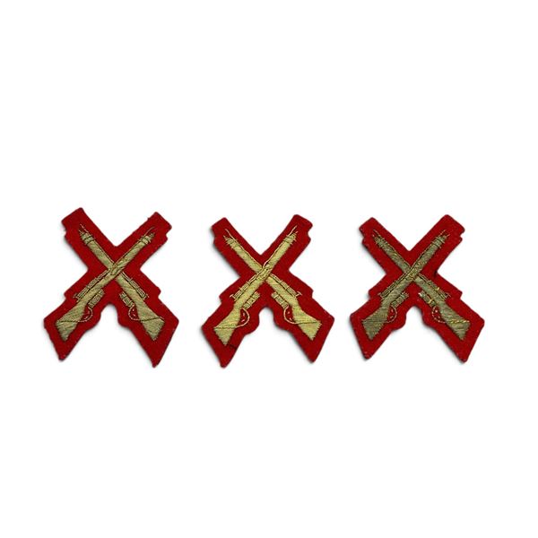 RMC Scarlet Marksmanship Badges X 3
