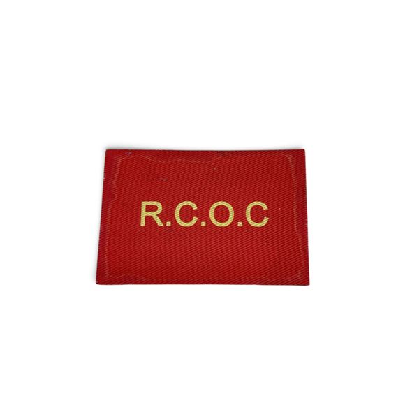 Reproduction Printed Royal Canadian Ordnance Corps 1st Division Patch