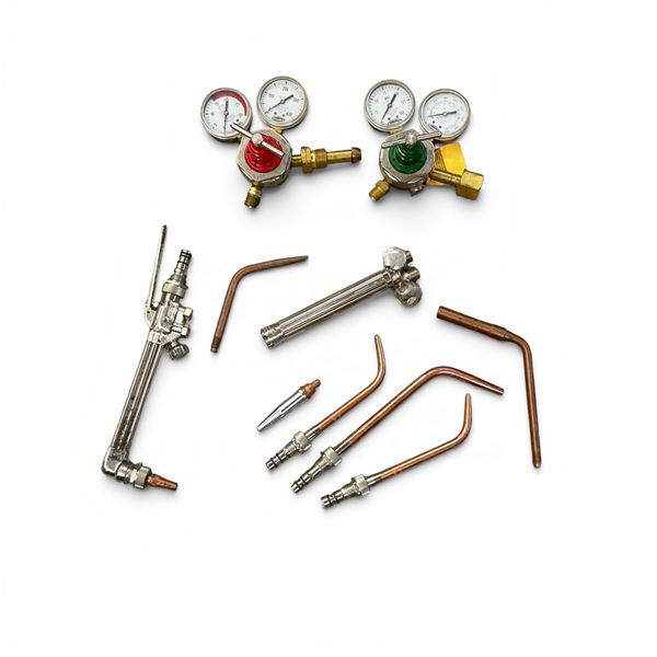 Assorted Pneumatic Gauges and Attachments