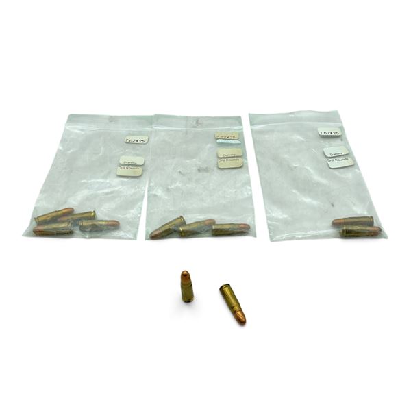Dummy 7.62 x 25mm Drill Rounds, 12 Qty