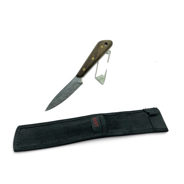 Grohmann DH Russell Belt 4" Fixed Blade Knife with Belt Sheath