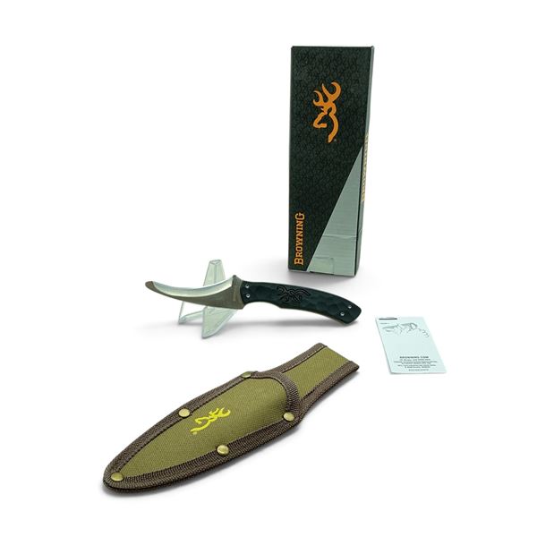 Browning 0424B Primal Gut Tool, 3" Guthook Blade with Belt Sheath
