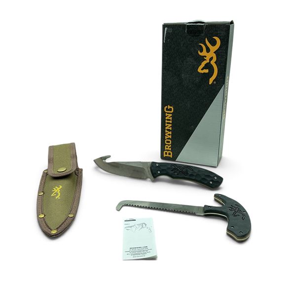 Browning Primal 2 Piece Compact, Field-Dressing Hunting Knife and Saw Combo