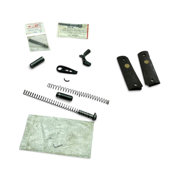 Assorted Gun Parts and Colt 45 Replacement Grip