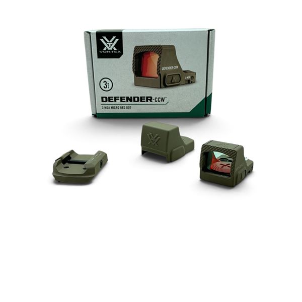 Vortex Defender-CCW, 3 MOA Micro Red Dot, Tan