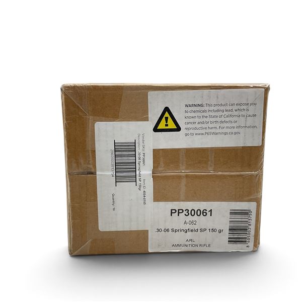 PPU Rifle Line 30-06 Springfield 150 Grain SP Ammunition, 200 Rounds