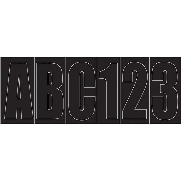 Shoreline Marine Boat Letter/ Number Kit, Black, New