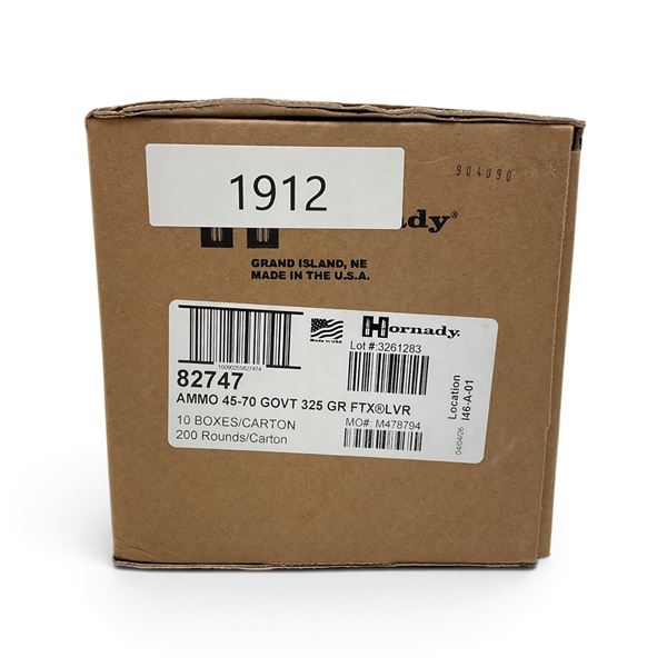 Hornady LEVERevolution 45-70 GOVT 325 Grain FTX Ammunition, 200 Rounds