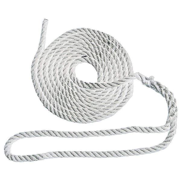 TH Marine 3 Strand Twisted Nylon Dock Line 1/2" X 20', New