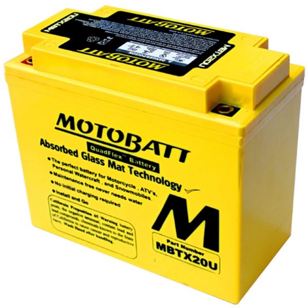 Motobatt Quadflex AGM Battery, New