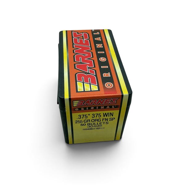 Barnes Original 375 Win (.375") 255 Grain, FN SP Projectiles, 50 QTY