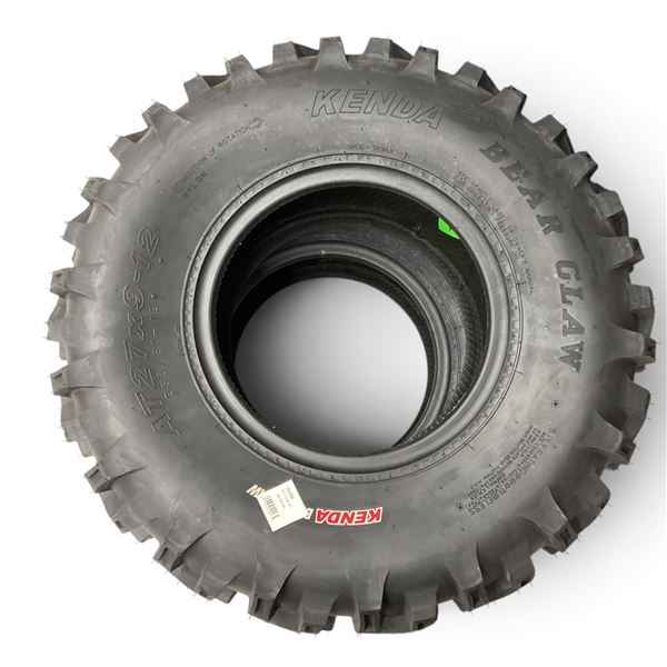 Kenda Bear Claw K299 AT27X9-12 Set of 2 All Terrain Tires, New