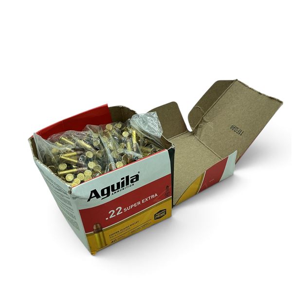 Aguila 22LR, 40 Grain, SP Ammunition, Approximately 500 Rounds