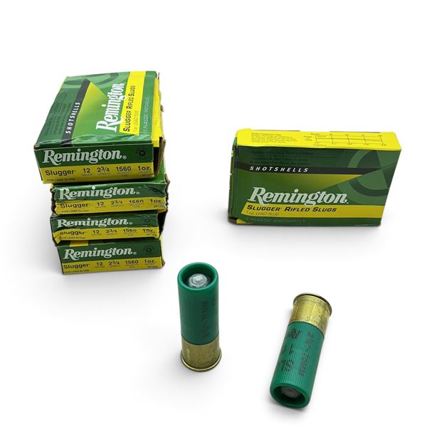 Remington Slugger, 12Ga, 2-3/4", 1 oz, Rifled Slug Ammunition, 20 Rounds