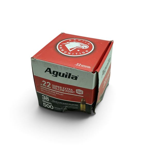 Aguila 22Lr, 38 Grain HP Ammunition, Approximately 500 Rounds