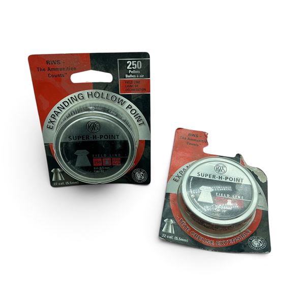 RWS 22 Cal (5.5mm), 14.2 Grain, Super H Point Pellets, 500 QTY