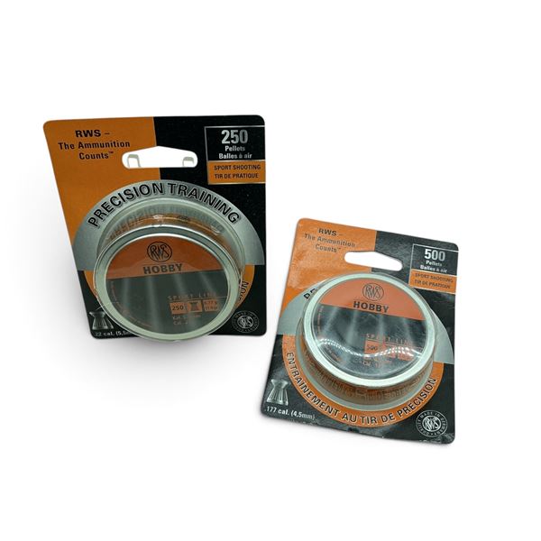 RWS Precision Training Sport Line, 22Cal (5.5mm), 11.9 Grain Pellets, 500 QTY