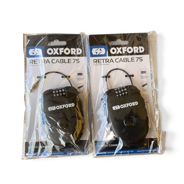 Oxford Retractable Cable Combo Lock X 2