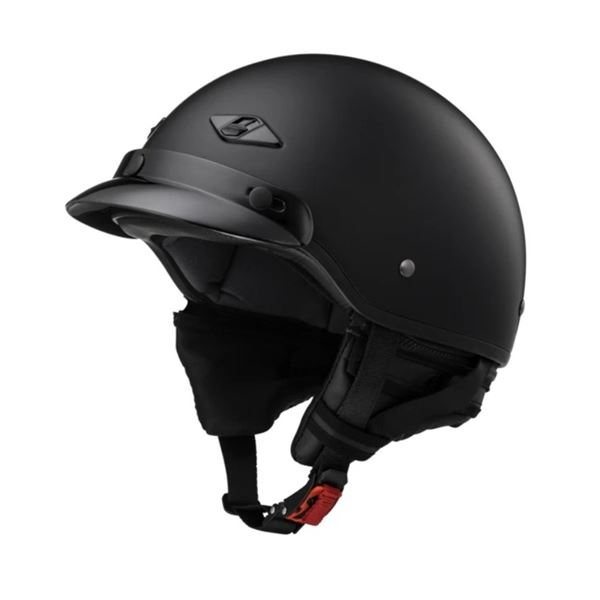 LS2 Bagger Half Helmet Solid Matte Black Size Large, New