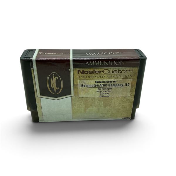 Nosler Custom, 260 Rem, 140 Grain, Partition Ammunition, 20 Rounds