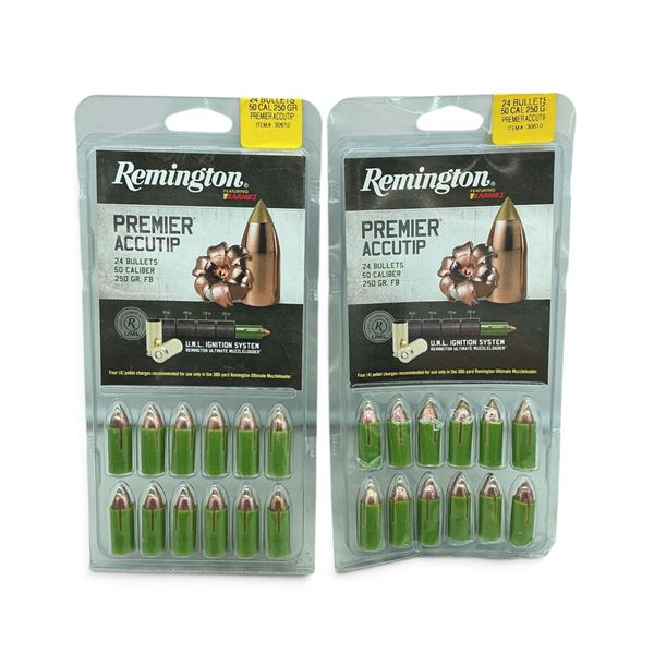 Remington Premier AccuTip, 50 Cal, 250 Grain, PF Projectiles, 48 QTY