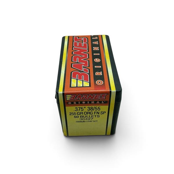 Barnes Original 38/55 (.375"), 255 Grain ORG FN SP, Projectiles, 50 QTY
