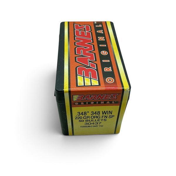 Barnes 348 Win (.348"), 220 Grain ORG FN SP Projectiles, 50 QTY