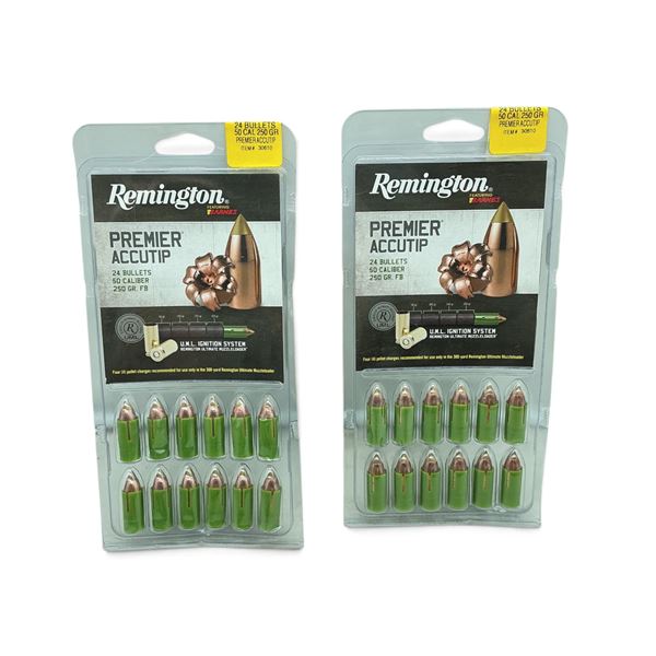 Remington Premier AccuTip, 50 Cal, 250 Grain, FB Projectiles, 48 QTY