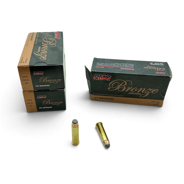 PMC Bronze, 357 Mag, 158 Grain, JSP Ammunition, 150 Rounds