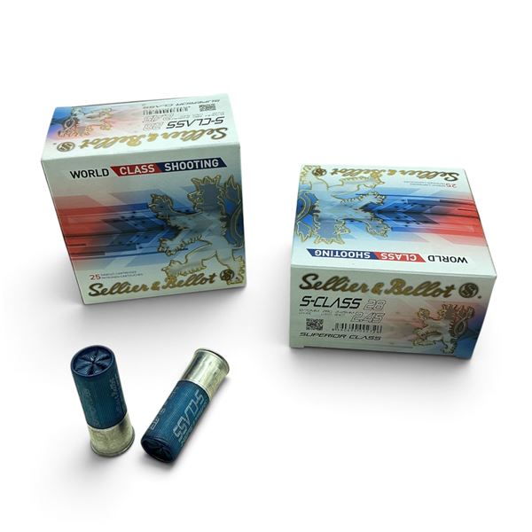 Sellier and Bellot S-Class 28, 12Ga, 2-3/4", #7.5 Ammunition, 50 Rounds