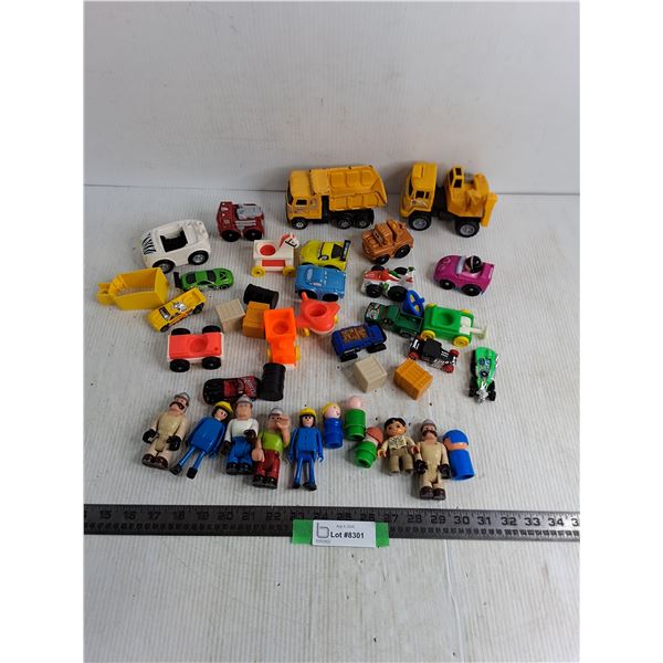 Assorted Toy Vehicles & Action Figures
