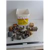 Image 1 : Pail of Assorted Pipe Fittings & Tractor Parts - Some Look New