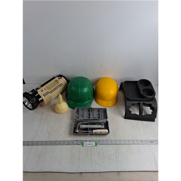 4in1 Tire Inflator 200 - Untested, Hard hats, Console Organizers, Soviet 4-Piece Tool Kit, Misc.