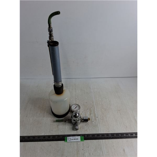Vetaspirator Oxygen Resuscitator, Air Product Pressure Gauge
