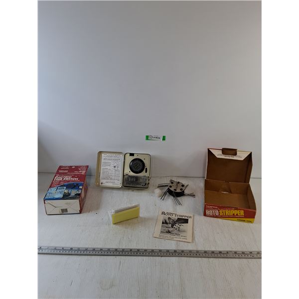 Thompson Roto Stripper and Intermatic Electric Time Switch, Both with Manuals