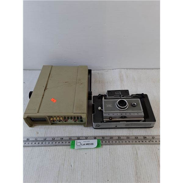 Fluke Digital Miltimeter and Polaroid Automatic 240 Land Camera both Untested