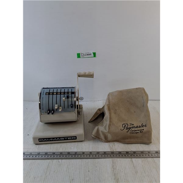 Paymaster Machine with Cover, Pickup Only