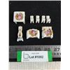 Image 1 : Set of 8 Limoges Miniature Porcelain Furniture from France