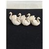 Image 2 : Set of 6 Porcelain Swans