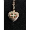 Image 2 : 20" Chain Pendant w/Basque Flag