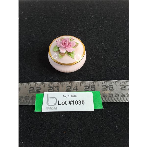 Vintage Royal Adderley Bone China Jewelry Container