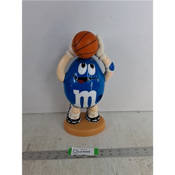 M&M Plastic Figurine Playing Basketball 12.5"