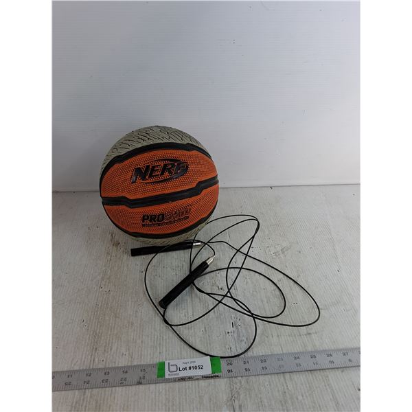 Nerf Pro Shot Basketball, Skipping Rope