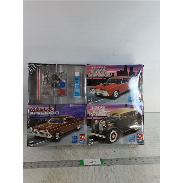 Model Kit Value Pack Street Custom 1969 Ford Torino Cobra, 1966 Ford Fairlane GT,  1932 Ford Phaeton