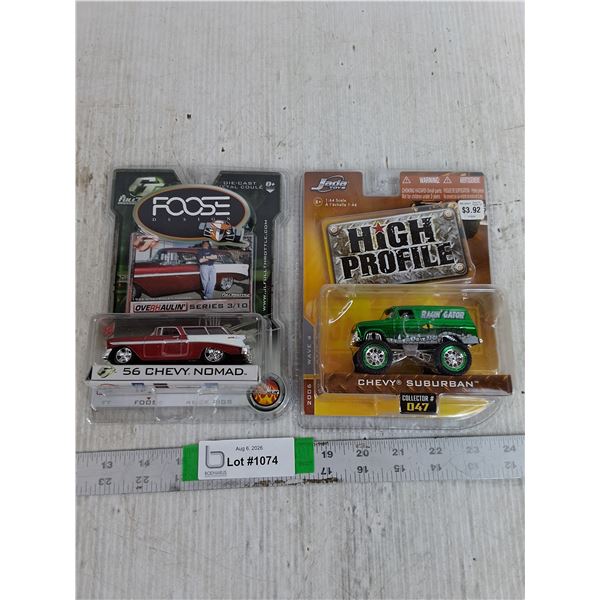 (2) Car Models- '56 Chevy Nomad, Chevy Suburban Both Sealed