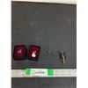 Image 1 : (2) Gold Colored Rings Size 7 & 8,  Earrings, Car Themed Pin Cannot Authenticate