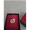 Image 3 : (2) Gold Colored Rings Size 7 & 8,  Earrings, Car Themed Pin Cannot Authenticate
