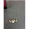 Image 5 : (2) Gold Colored Rings Size 7 & 8,  Earrings, Car Themed Pin Cannot Authenticate