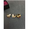 Image 3 : K3l Gold Colored Rings Sizes 7 & 8, Earrings Cannot Authenticate