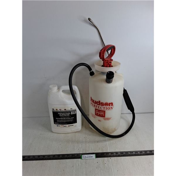 Sealed 3.78L "Industrial Supreme" Antifreeze, Hudson 2-Gallon Pressure Spray Bottle - Cannot Ship